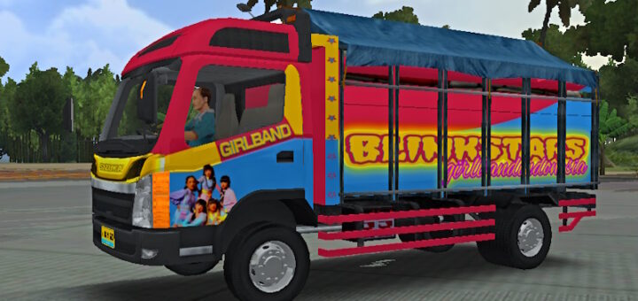 Livery Truck simulator id Tampomas Blinkstars