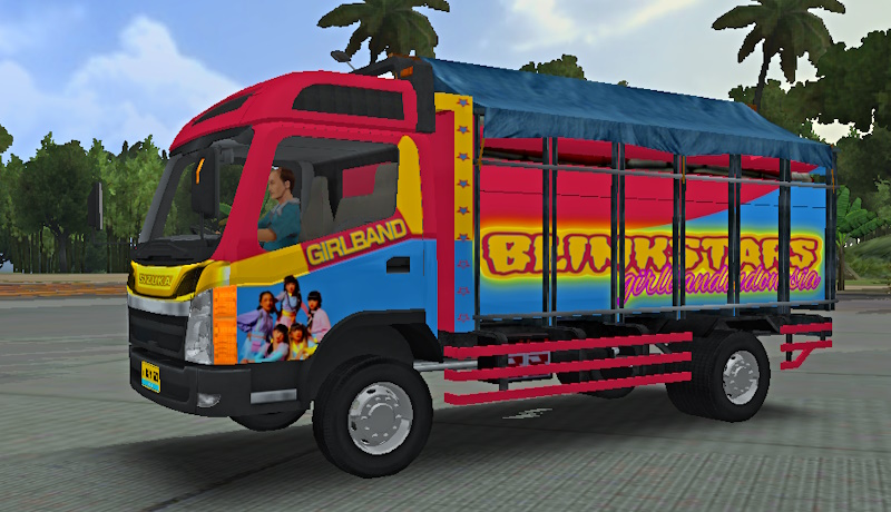Livery Truck simulator id Tampomas Blinkstars