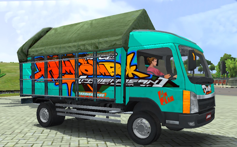 Livery Truck simulator id Tampomas HM Lombok