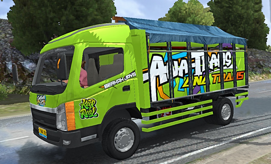 Livery tampomas Truck simulator indonesia.