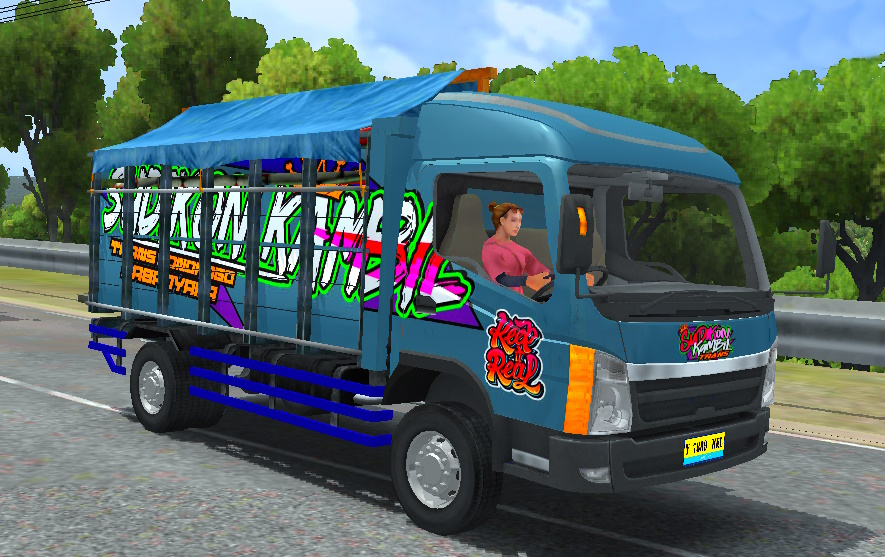 Livery tampomas Truck simulator indonesia.