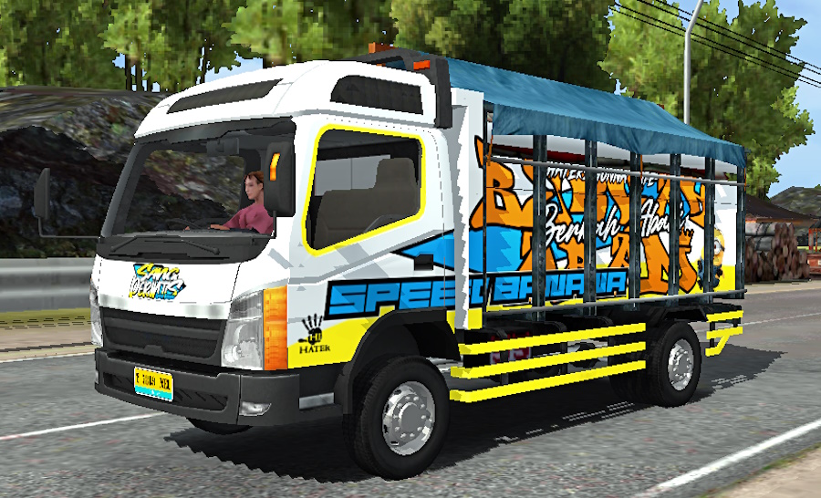 Livery tampomas Truck simulator indonesia.