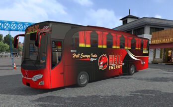 Livery JB HD Bus simulator indonesia Hell Energy.