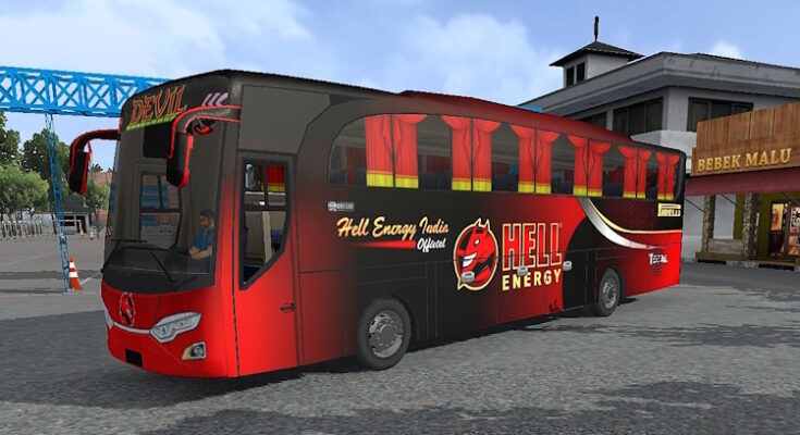 Livery JB HD Bus simulator indonesia Hell Energy.